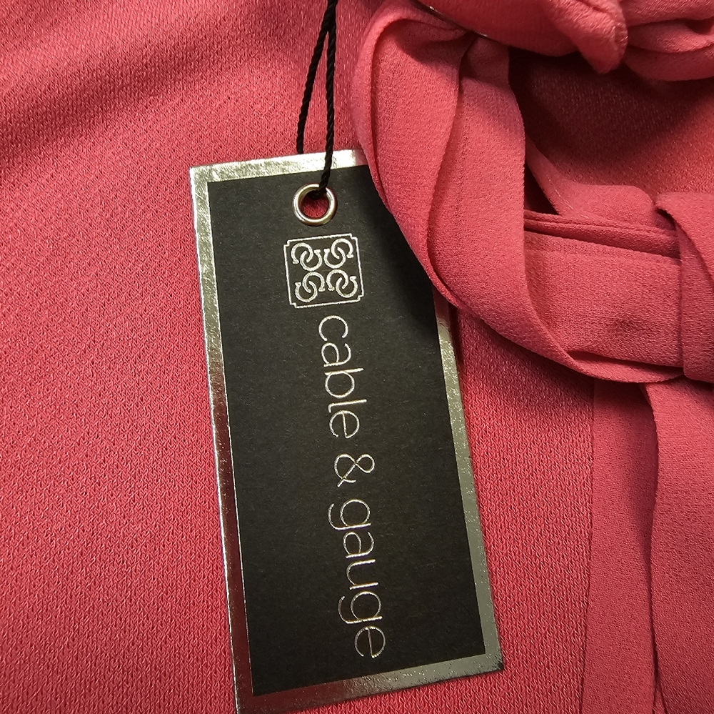 Cable & Gauge Pink Top NWT Size S - Picture 7 of 8